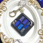 宇宙コスメ アイシャドウパレットのキーホルダー(ブルー)