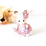 ayanyan47様用　シルバニア　服　ドレス　くすみピンク　赤ちゃんドレス　ヘアドレスセット