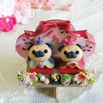 【受注制作】選べる♪犬 アニマルお雛様🎎  樹脂粘土 桃の節句  ひな祭り おひなさま   雛飾り ひな人形　ブタ　クマ　ウサギ　ぱんだ