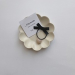 ぷっくりheart hair tie ♡pink beige