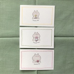 ありがとうメッセージカード　くま3種