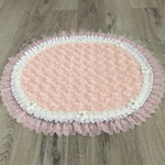 プリンセスカフェマット✨犬用（楕円形61×51ｾﾝﾁ）