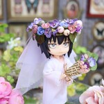 小人の花冠（スミレ畑の花嫁）オビツ11サイズ　布花