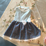 オーダー🐾ブルーのお花畑のワンピース