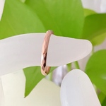 【送料無料】波カットリング  ピンクゴールド ピンキーリング ステンレスリング 金属アレルギー対応