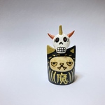 ねこだるま(魔除けバージョン)