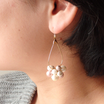 お花のフープピアス