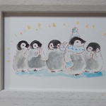 ママの手編みで大人気！！（ 原画)額つき