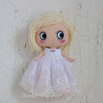 イーマリーちゃんサイズ　チュールドレス　No.79①　淡いピンク