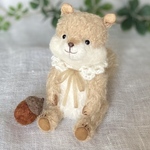 cororiru*お座り9㎝ 冬の子リスちゃん❄︎テディベアタイプ➀