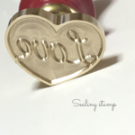 シーリングスタンプハンドル付き（　Love　ハート　）　シーリングワックス　はんこ