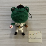 「かえるの部活シリーズ」キーホルダー(野球)