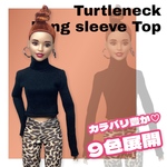 Barbie//バービー タートルネック長袖トップス
