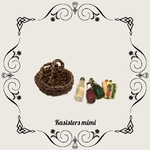   【送料無料】バスケット（ブラウン）ミニチュアフードおまけ付き【ブライス】【ブライスアウトフィット】【ブライスアクセサリー】【リカちゃん服】【リカちゃん】