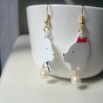 仲良ししろくまピアス