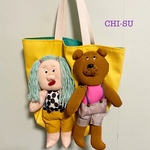 （cafecake3様オーダー品）クマさんと女の子バック