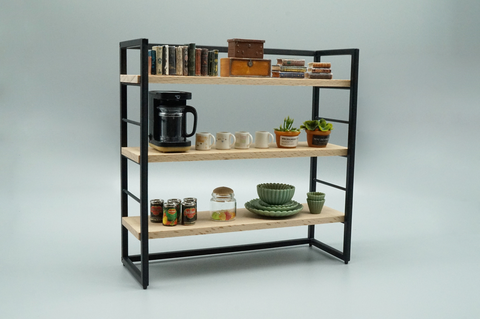 ミニチュア アンティークラック【ドールハウス】 1/8・1/12 ミニチュアラック ドールハウス家具 - KUMA's