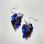 【uka様専用】🖤💜💙ぶどうピアス🍇