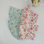 4枚セット子ども小花柄マスク(ピンクとライトブルー)