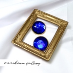 再入荷blue (2pcs)vintage buttons