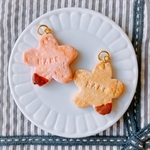 【オーダーお名前入り】本物みたいな　桜　クッキー　チョコレートがけ　キーホルダー　チャーム
