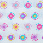 USAファブリック　Dotty Dot White Multi