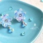 氷の花イヤリング