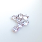  【2粒】ローズアメジスト　コインカット　約8*4mm