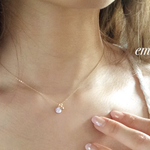 Spring  Druzy Quartz Necklace