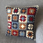 アメリカンカントリー 毛糸のクッションカバー