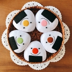 ﾆｯｺﾘおにぎりセット《フェルトままごと》