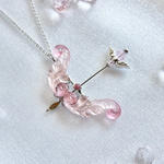 【春限定】弓矢のネックレス～花明かり～
