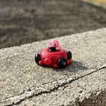 ピンクタコとタコの車