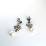 モンタナ×パールの透かしパーツピアス＊イヤリング