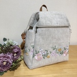 大人のリュック　　リネン×レース　専用とさせて頂きます