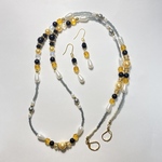 【な。様専用】ブラック×オレンジのマスクチェーン🧡