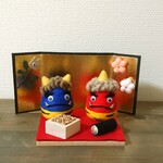 【kana-817様】節分飾りA 羊毛フェルト 赤鬼 青鬼 