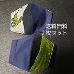 キッズマスク☆恐竜🦕☆２枚セット☆送料無料☆男の子☆マスク☆子供マスク