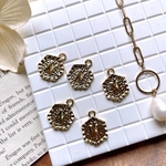 4pcs★18KGP イニシャル チャーム #390