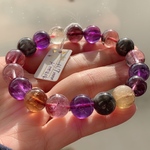 ◆宝石質◆濃厚◆超美品◆K00414 セイクリッドセブン　 11.7ミリ 天然石ブレスレット パワーストーンブレスレット