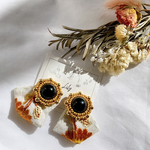 再販！受注製作LAST1◆カジュアルインド刺繍ピアス◆