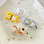 【新作ボタン】可愛いにゃんこ4兄弟のボタン☆1セット4種類入り！猫好きな方や、入園グッズの装飾にオススメ☆