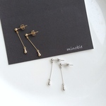 new▷stylish mini dropピアス/ノンホールイヤリング/ノンホールピアス＊受注製作＊o95