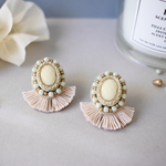 ビーズ刺繍＊アンティークなフリンジ ピアス