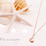 夏SALE♡14kgf裏抜きﾐﾆシェルの華奢シンプルネックレス