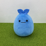葉っぱちゃんぬいぐるみ・あお（うすあお葉っぱ）