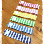 今年も人気により再販！【再×12販】お名前入れます☆ネームタグ＊カラフルストライプ＊