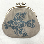 【オーダー品】ミナペルホネン odyssey  鳥さんの口金  ハンドメイド  がま口