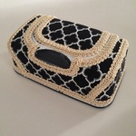 ウェットティッシュケース☆モロッカン柄（ブラック)