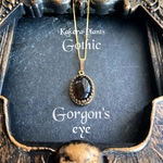 ゴルゴーンの瞳の首飾り Gemstone pendant "Smoky quartz"
